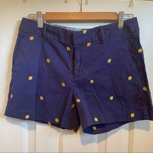 Blue lemon shorts, size 6, Jones & Co